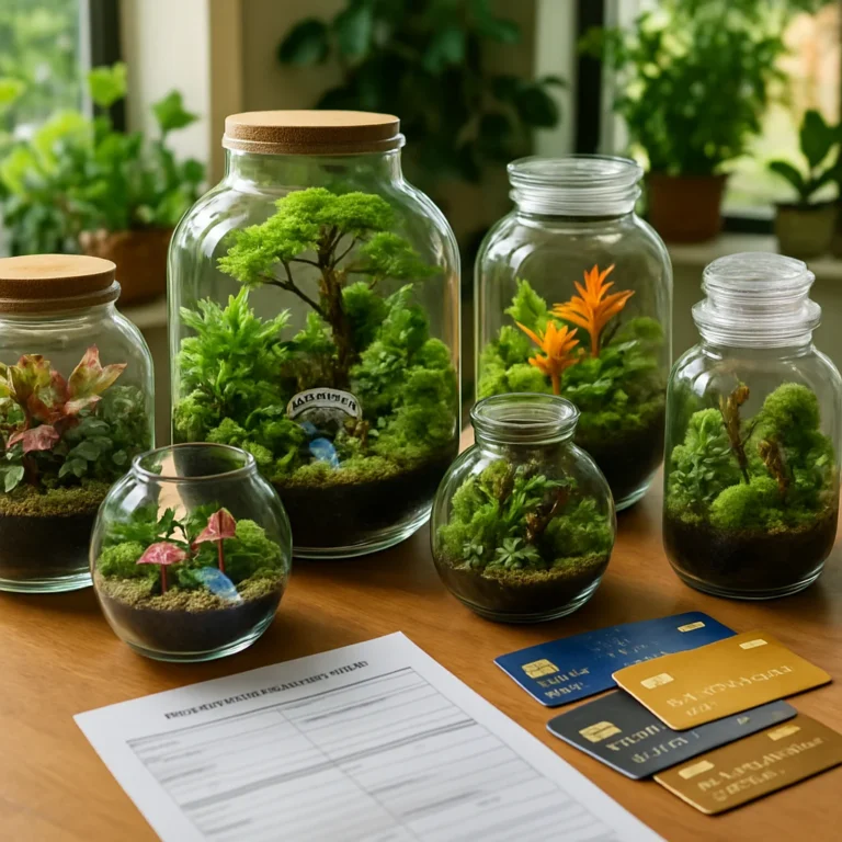 Credit Cards and Bank Financing for Launching a Home-Based Terrarium Business